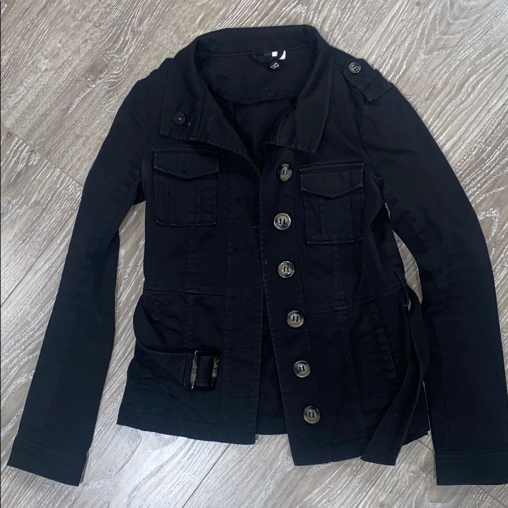HM Divided Black button jacket